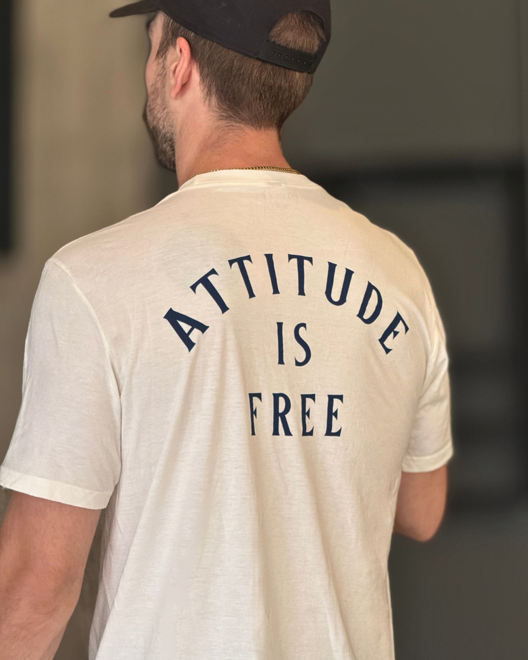 Attitude is Free Men's 3-Line Arc T-Shirt