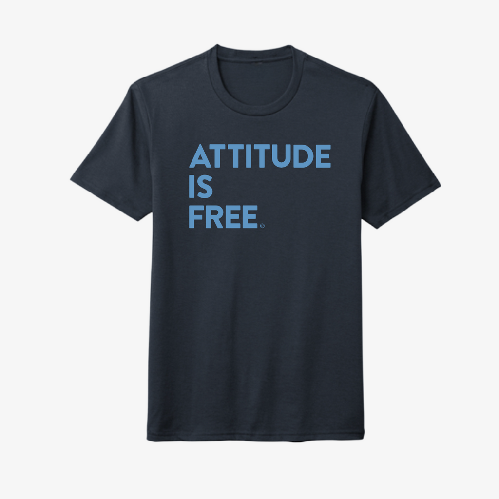 Men's Classic Three Line Navy T-Shirts