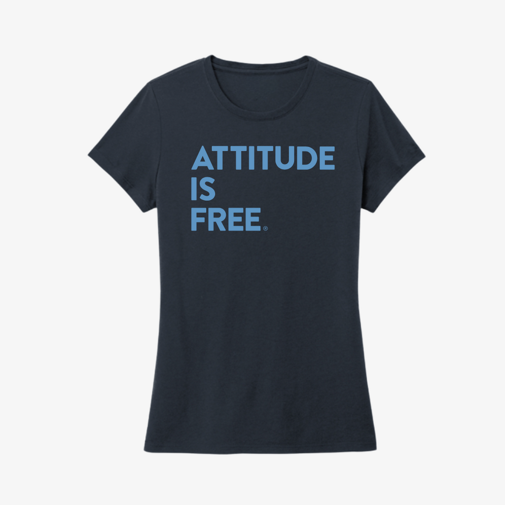 Women's Classic Navy Three Line T-Shirts
