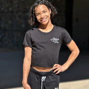 Women's Script Cropped T-Shirt