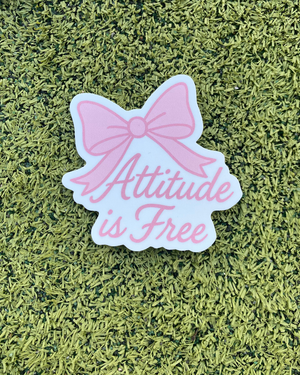 Bow Script Sticker