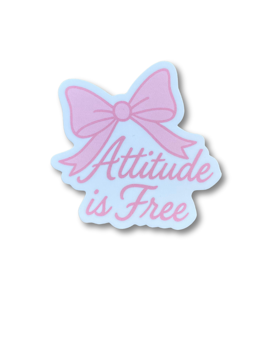 Bow Script Sticker