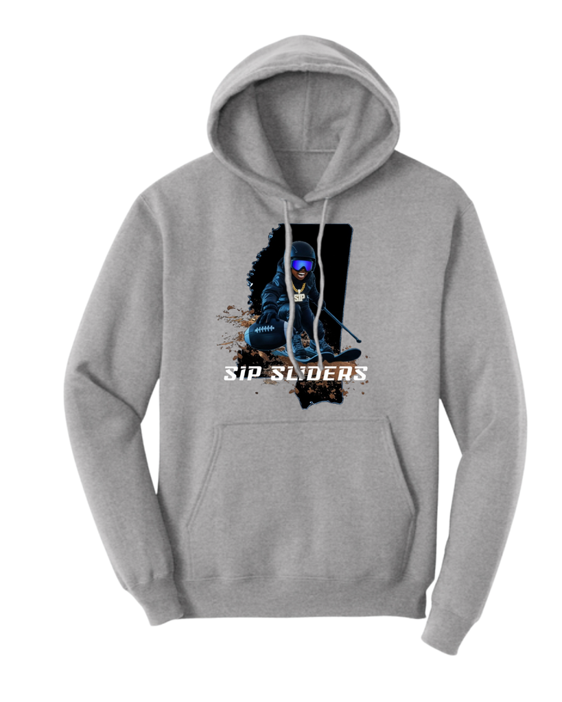 Unisex Sip Sliders Grey Hoodie