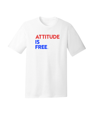 Three Line USA White T-Shirt
