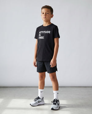 Youth Three-Line Black T-Shirt
