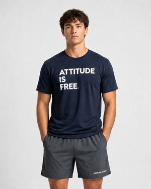 Men's Classic Three Line Navy T-Shirt