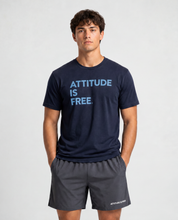 Men's Classic Three Line Navy T-Shirts