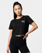 Women's Script Cropped T-Shirt