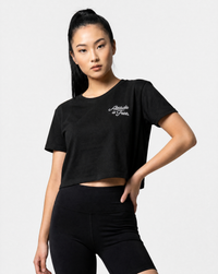 Women's Script Cropped T-Shirt