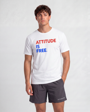 Three Line USA White T-Shirt