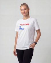 Three Line USA White T-Shirt