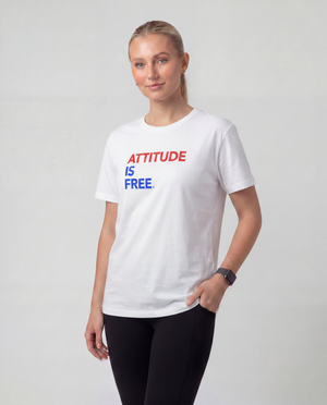 Three Line USA White T-Shirt