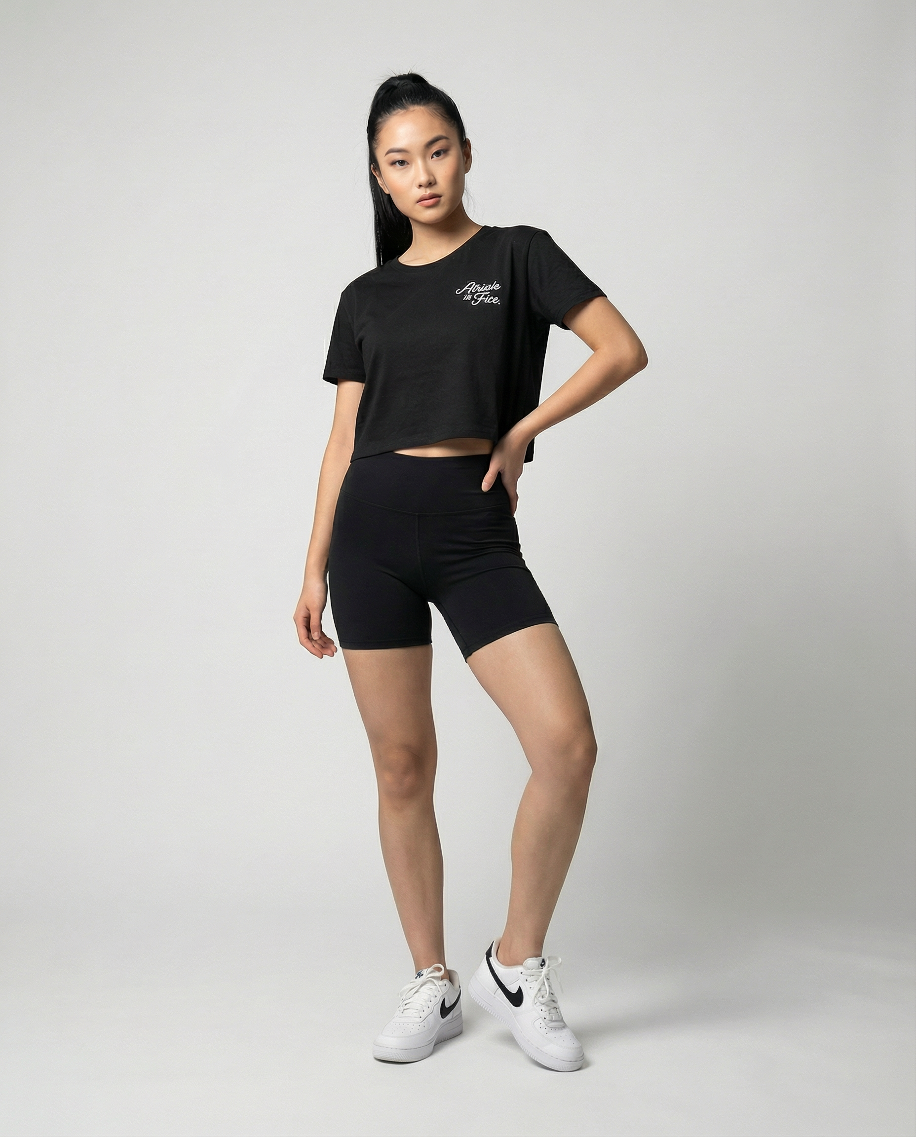 Women's Script Cropped T-Shirt