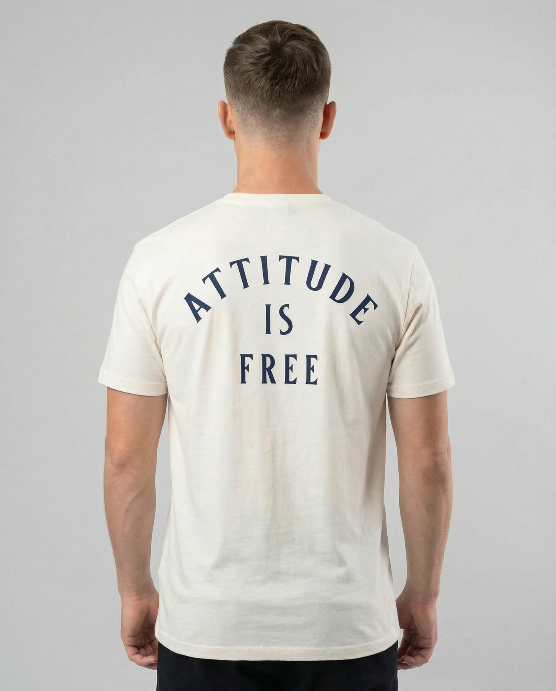Attitude is Free Men's 3-Line Arc T-Shirt
