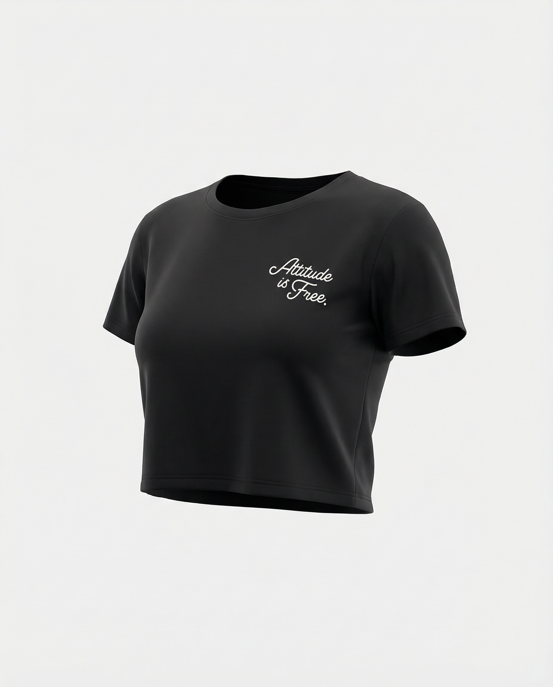 Women's Script Cropped T-Shirt