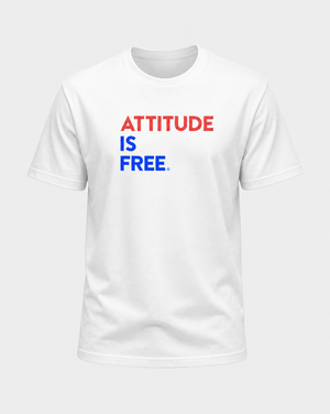 Three Line USA White T-Shirt