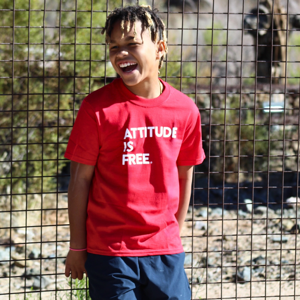 Youth Three-Line Red T-Shirt