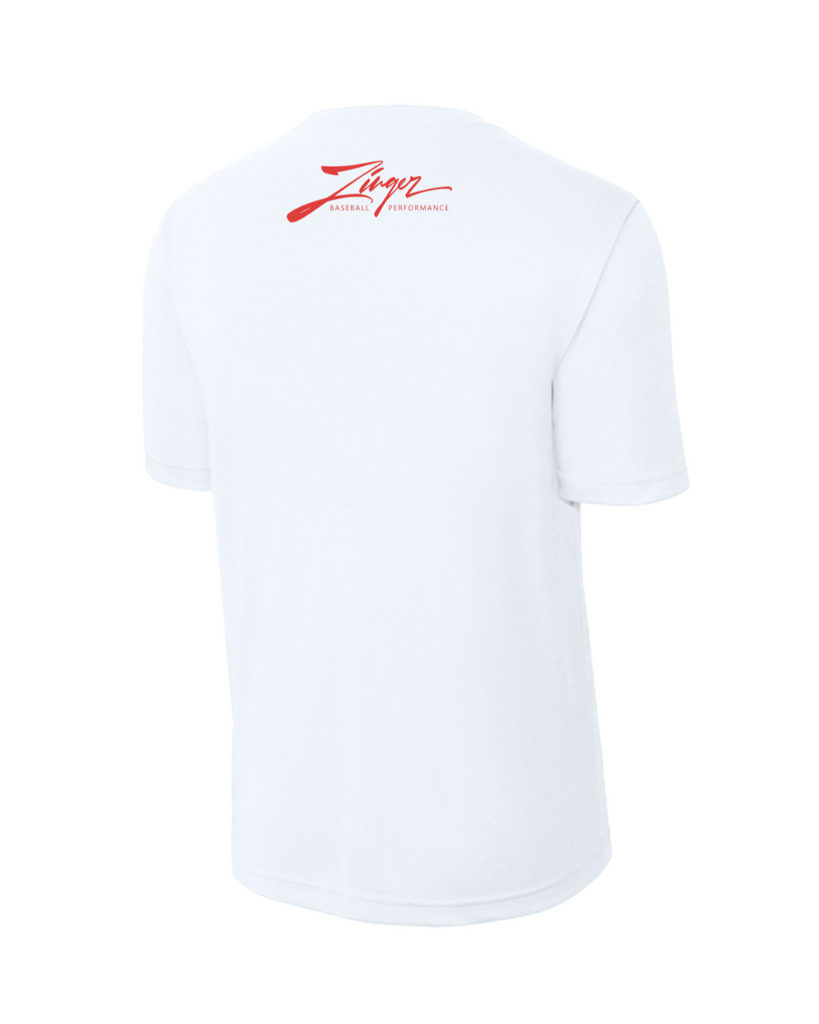 Youth Zinger Baseball White T-Shirt