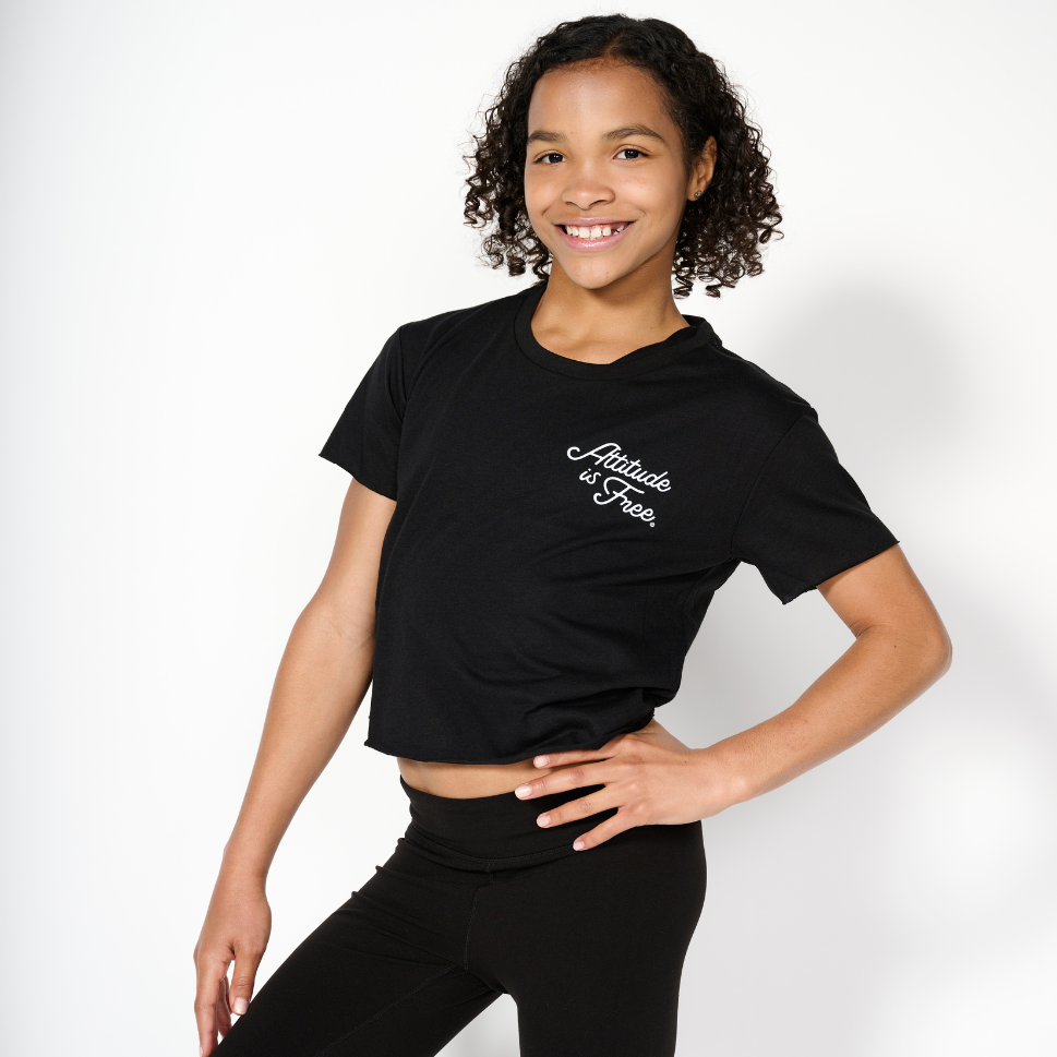 Women's Crop Script Gymnastics Tee