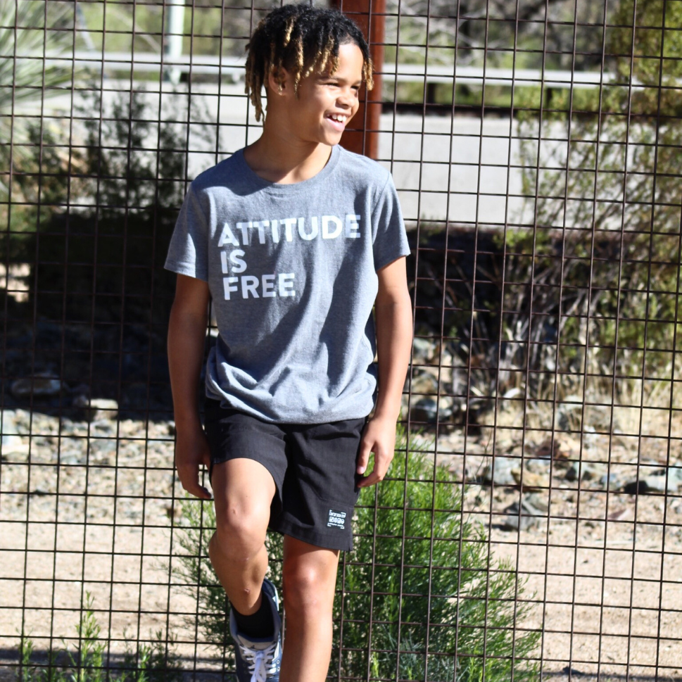 Youth Three-Line Grey T-Shirt