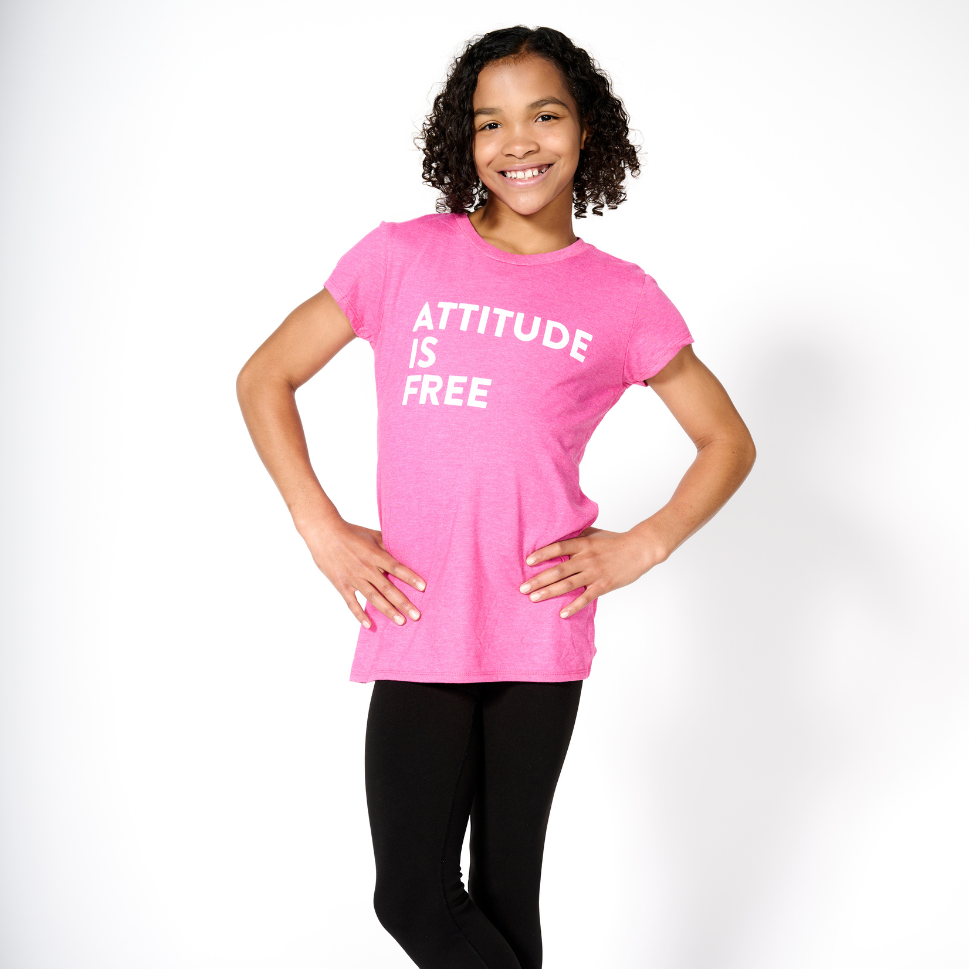 Youth Women's Three-Line Gymnastics Tee