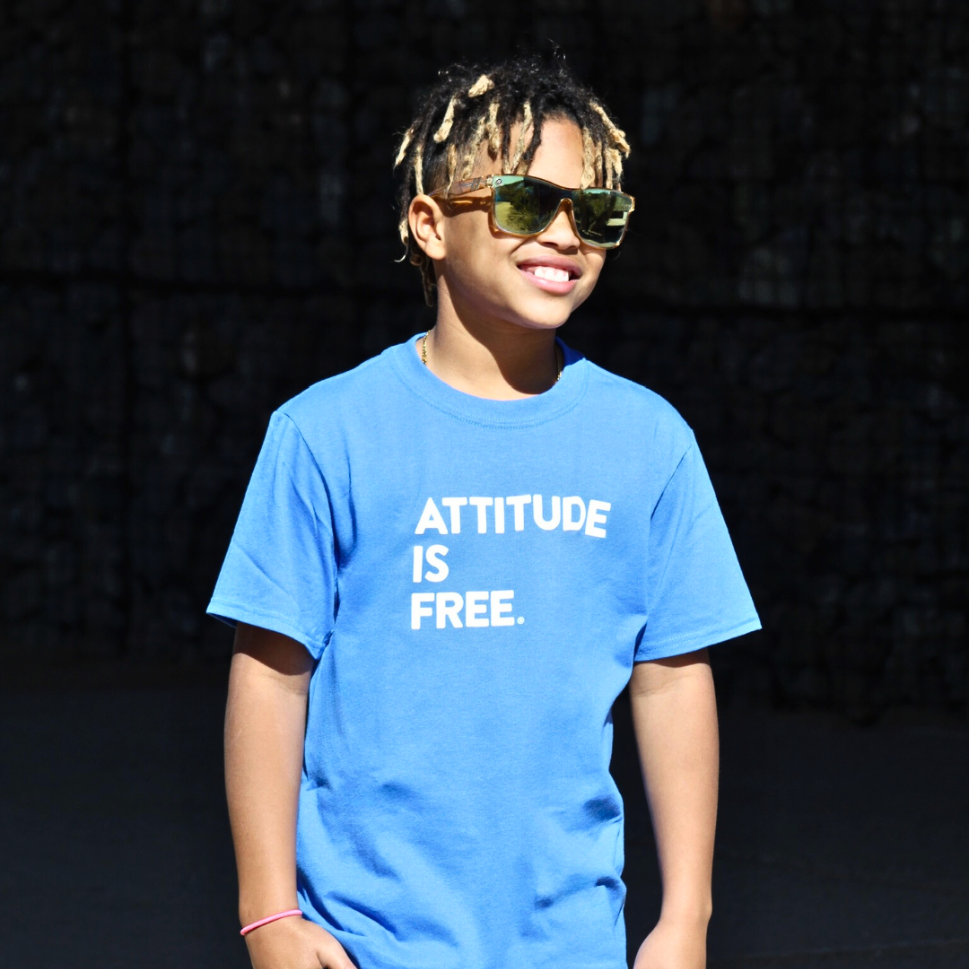 Youth Three-Line Blue T-Shirt